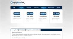 Desktop Screenshot of integritybonds.com